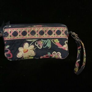 Vera Bradley 8” clutch wallet in Ribbons pattern